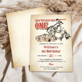 Western: Der Westen war eine Cowboy-Geburtstagspar Einladung