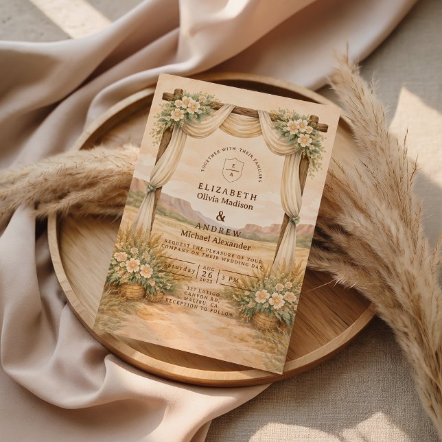 Western Desert Arch Wedding Einladung (Von Creator hochgeladen)