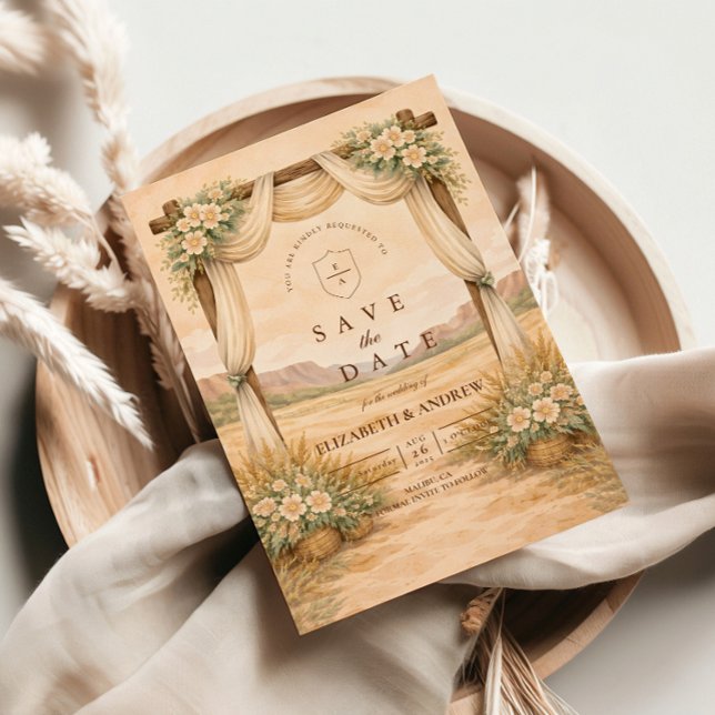 Western Desert Arch Wedding Save The Date (Von Creator hochgeladen)