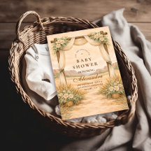 Western Desert Floral Arch Baby Shower