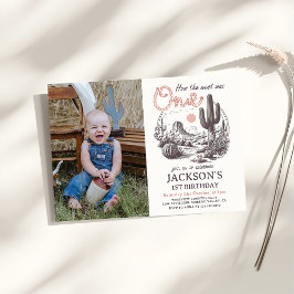 Western Desert Rodeo 1. Geburtstag Foto Einladung