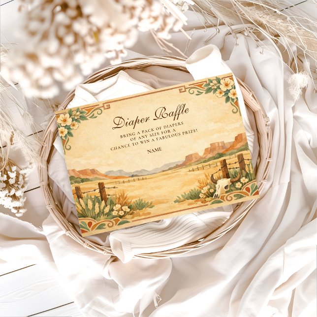 Western Desert Wildflower Diapper Raffle  Begleitkarte (Von Creator hochgeladen)