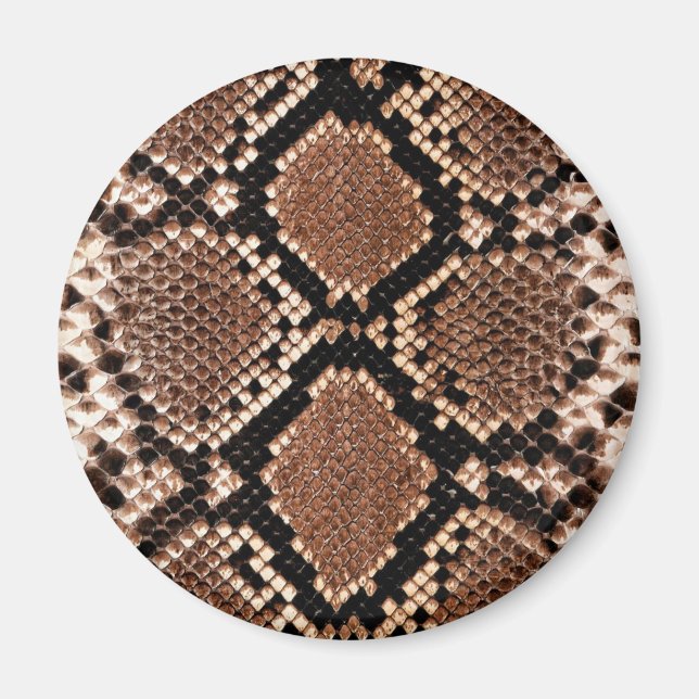 Western-Diamondback-Klapperschlangenhaut Magnet (Vorne)