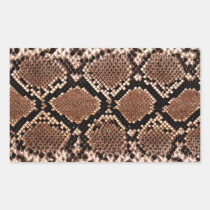 Western-Diamondback-Klapperschlangenhaut Rechteckiger Aufkleber