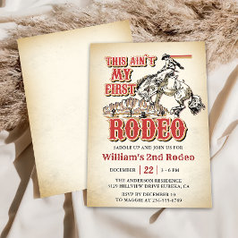 Western Dies ist nicht mein erster Rodeo 2. Geburt Einladung