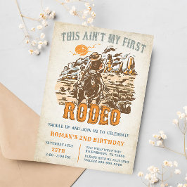 Western Dies ist nicht mein erster Rodeo 2. Geburt Einladung