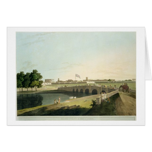 Western-Eingang des Forts St George, Madras, (Vorderseite (Horizontal))