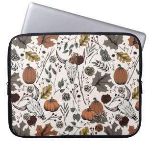 Western Elfenbein Fall Ernte und Kuhschädel Laptopschutzhülle