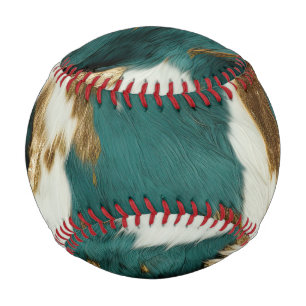 Western Emerald Gold White Cowhide Baseball