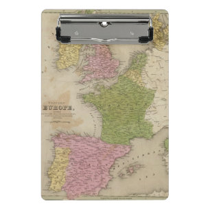 Western Europa Mini Klemmbrett