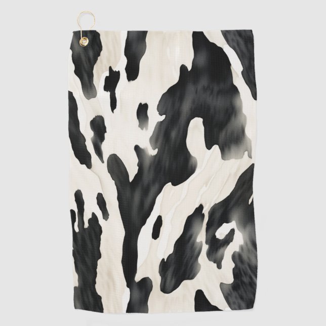 Western Farm Animal Cow Country Golfhandtuch (Vorderseite)