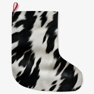Western Farm Cowhide Großer Weihnachtsstrumpf