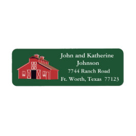 Western Farm Ranch Roter Stall Rücksendeadresse