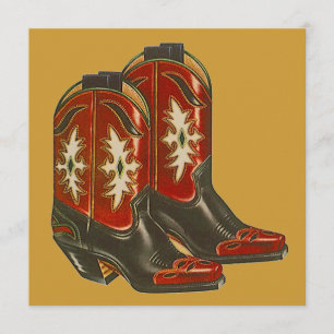 WESTERN-FERTIGEN THEMED PARTY EINLADUNG ~ EZ2