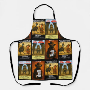 Western Filmplakat-Parodie Schürze