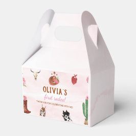 Western First Rodeo Cowgirl Birthday Favor Box Geschenkschachtel