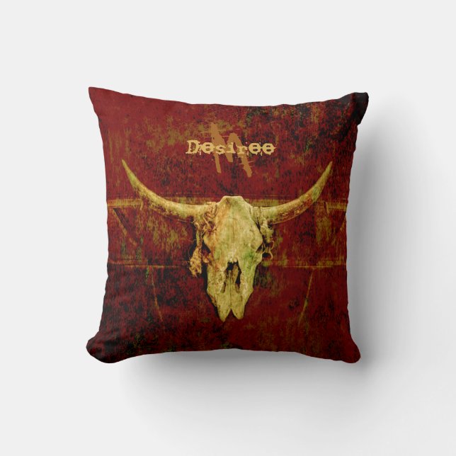 Western für Bullskulpturen Kissen (Vorderseite)
