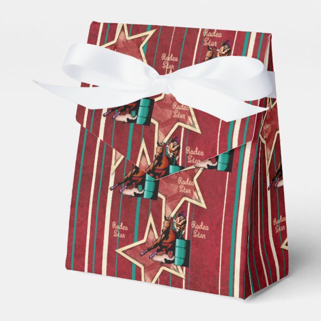 Western Gastgeschenk Box Rodeo Cowgirl Geschenkschachtel (Vorderseite)
