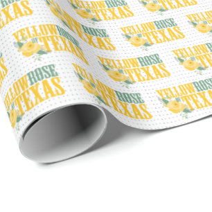 Western Gelbe Rose von Texas Geschenkpapier