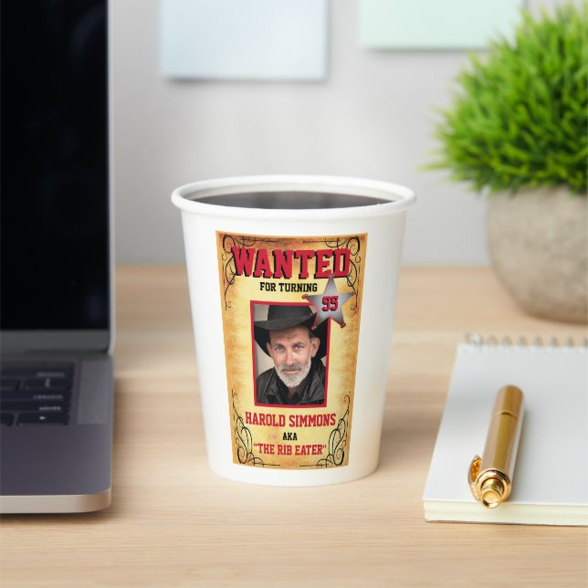 Western Gewollt Poster Pappbecher (InSitu)