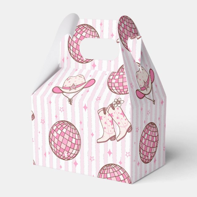 Western Girl Cowboy Disco rosa Geschenkschachtel (Vorderseite)
