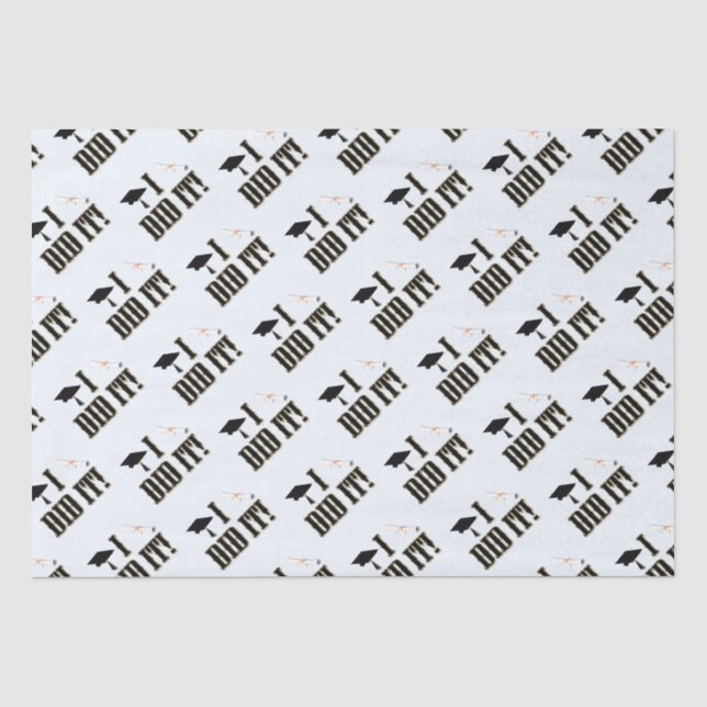 Western Grad Cap und Diploma Abschluss Seidenpapier (Vorderseite)