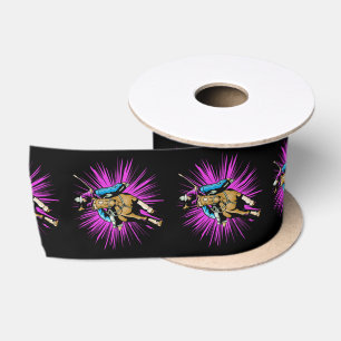 Western-Handwerks-Blumengeschenk-Band-FassRacer Satinband