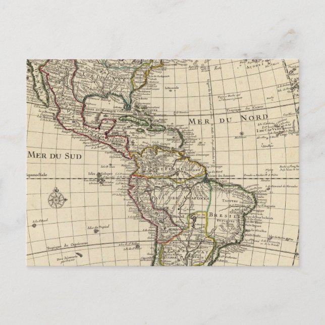 Western Hemisphäre 2 Postkarte (Vorderseite)