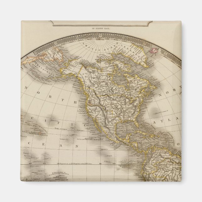 Western Hemisphäre 7 Magnet (Vorne)