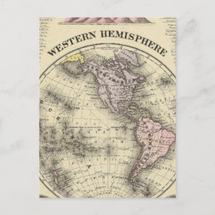 Western Hemisphäre 8 Postkarte