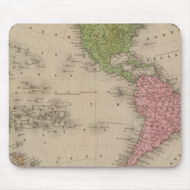 Western Hemisphäre 9 Mousepad (Vorne)