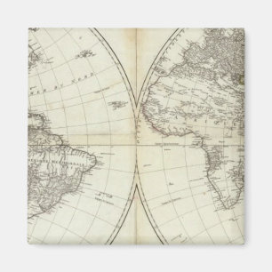 Western Hemisphäre oder Neue Welt Magnet