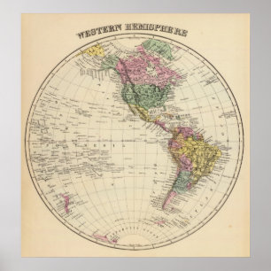 Western Hemisphäre Poster