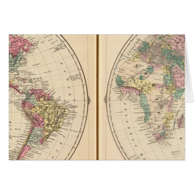 Western Hemisphäre und östliche Hemisphäre (Vorderseite (Horizontal))