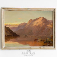 Western Highland Landscape Vintag Ranch Malerei