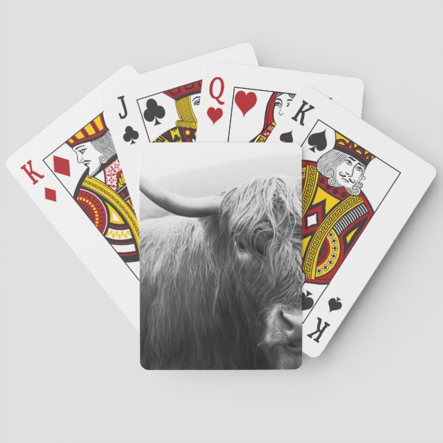 Western Hochland-Kuh-Spielkarten Spielkarten (Rückseite)