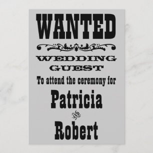 Western Hochzeit Einladung