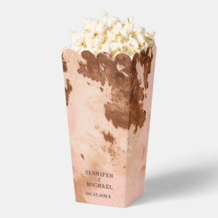Western Hochzeitsholz Cowhide Country Popcorn Geschenkschachtel