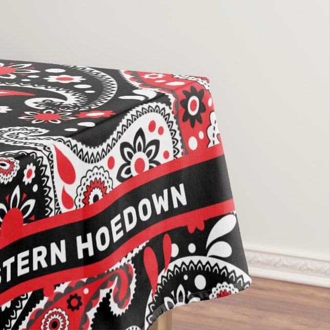 Western Hoedown Wild West Paisley Pattern Tischdecke (Beispiel)