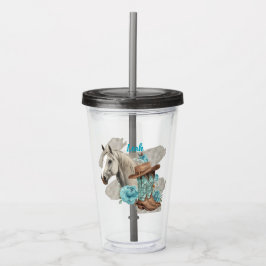 Western Horse  Acryltrinkbecher
