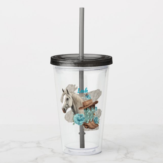 Western Horse  Acryltrinkbecher (Vorderseite)