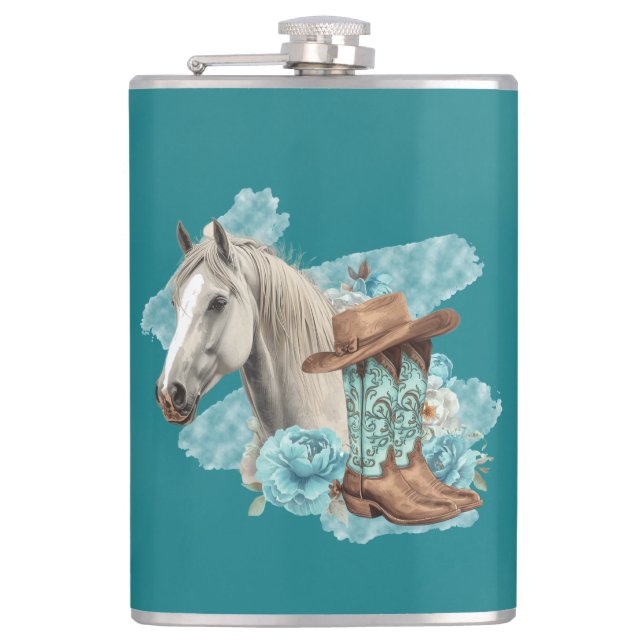 Western Horse Flachmann (Vorderseite)