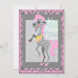 Western Horse Party Geburtstagseinladung Einladung