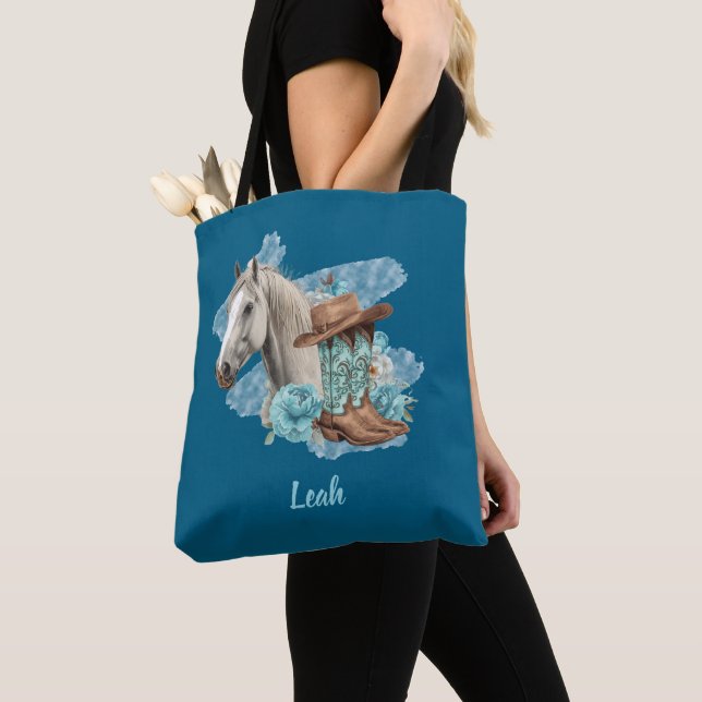 Western Horse Tote Tasche (Von Nahem)