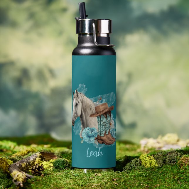 Western Horse Water Bottle Trinkflasche ( Außenbereich (gedreht))