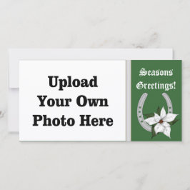 Western Horseshoe Holiday Foto Card Feiertagskarte