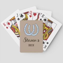 Western Horseshoe Personalisierte Spielkarten