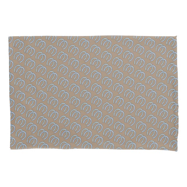 Western Horseshoe Pillowcase Kissenbezug (Vorderseite)