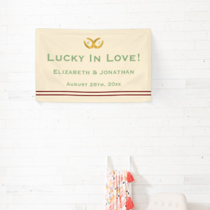 Western Horseshoes Hochzeit Banner
