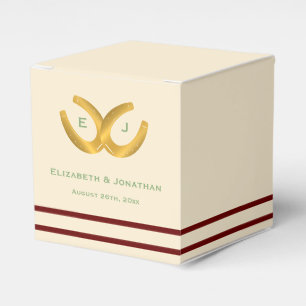 Western Horseshoes Hochzeit Geschenkschachtel